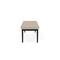 Lesro Lenox Steel 3 Seat Bench, Stone (Beige) Seat, Stone Back, 67 W 21 L 18.5 H, Linette Vinyl Seat LS3001 - alternate 2